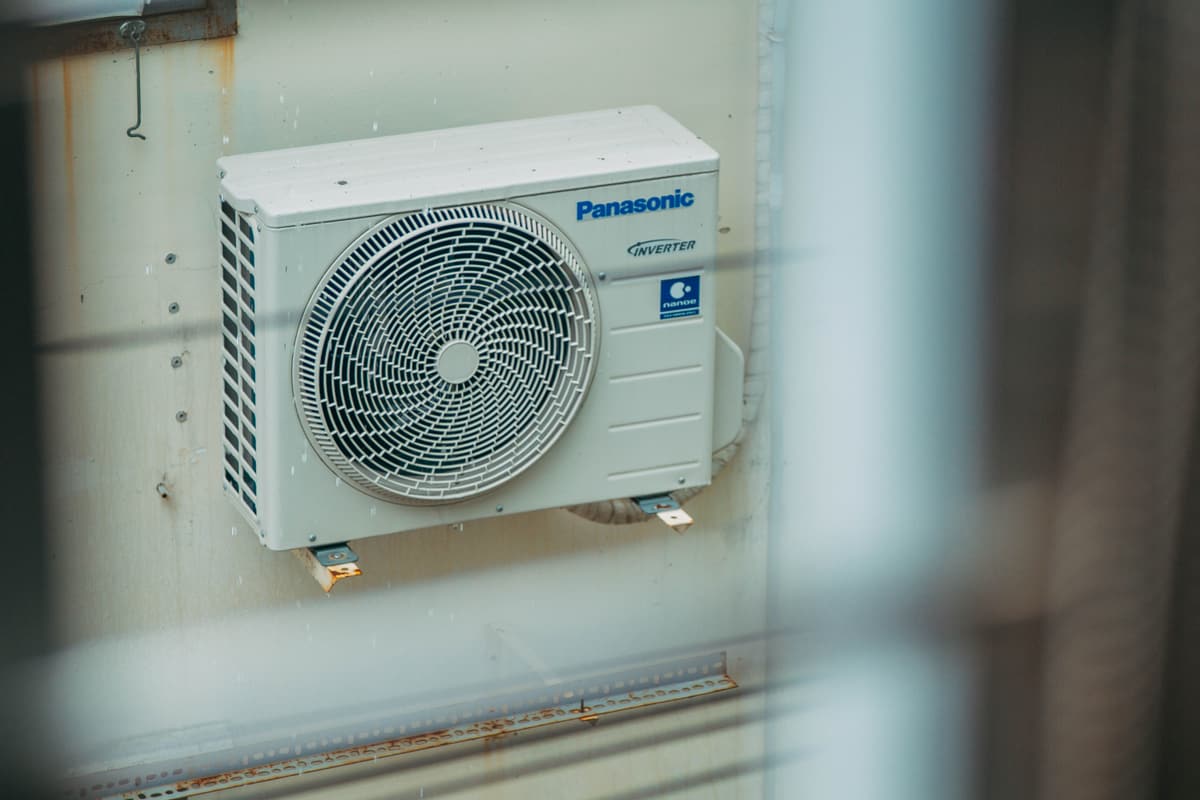 Exterior HVAC unit installation